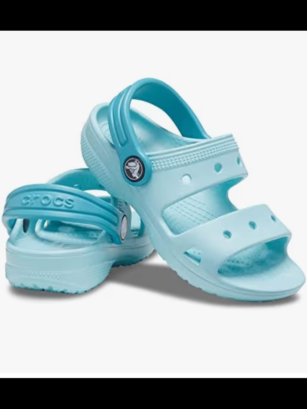 Crocs Toddler Classic Sandal- Pure Water, Size 8